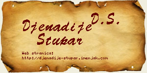 Đenadije Stupar vizit kartica
